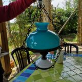 Vintage opaline pendant lamp