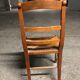 Set of 6 old straw chairs