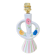 Small floral ceramic lamp – 1950s