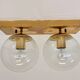Midcentury brass wall or ceiling lamp by Kamenicky Senov, 1970s