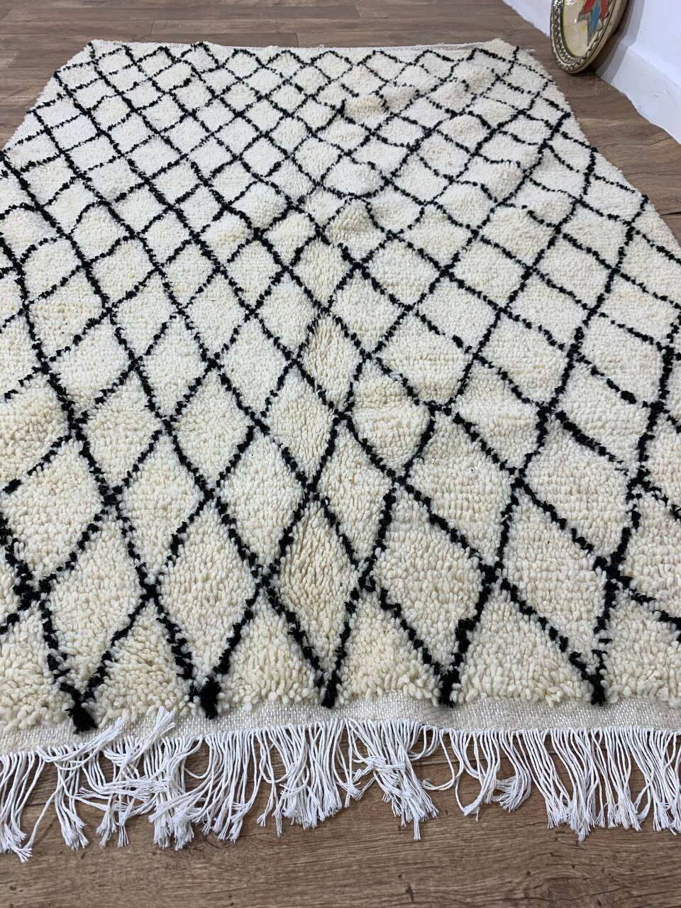 Tapis berbère marocain artisanal fait main 210 x 130 cm