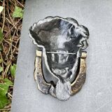 Large metal door knocker Greek goddess