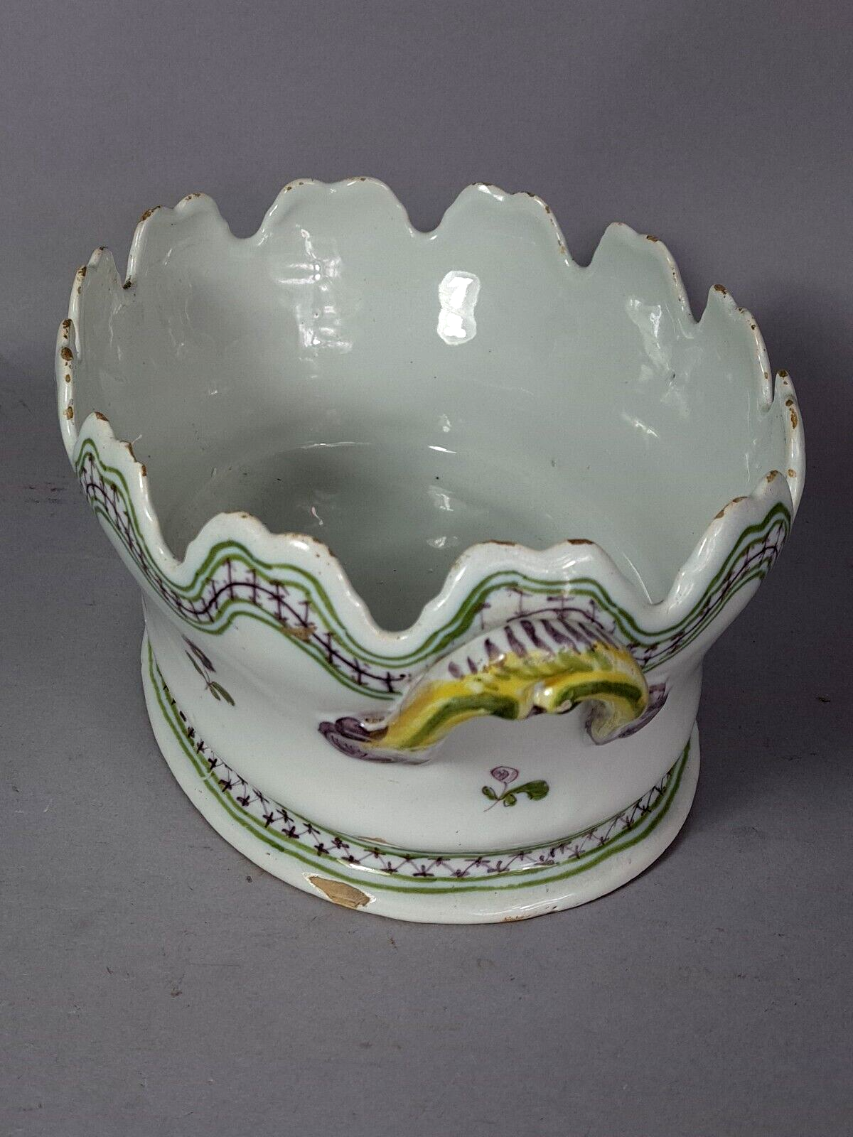 Ancien rafraîchissoir à verres céramique XIXe siècle