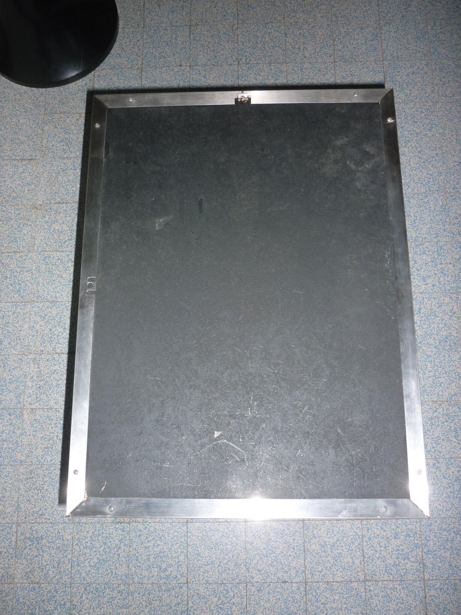 Miroir rectangulaire moderne cadre en acier brossé