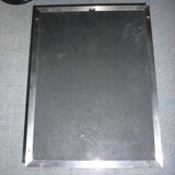 Modern rectangular mirror brushed steel frame