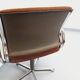 Vintage Steelcase Strafor office chair in chrome and fabric from the 70s