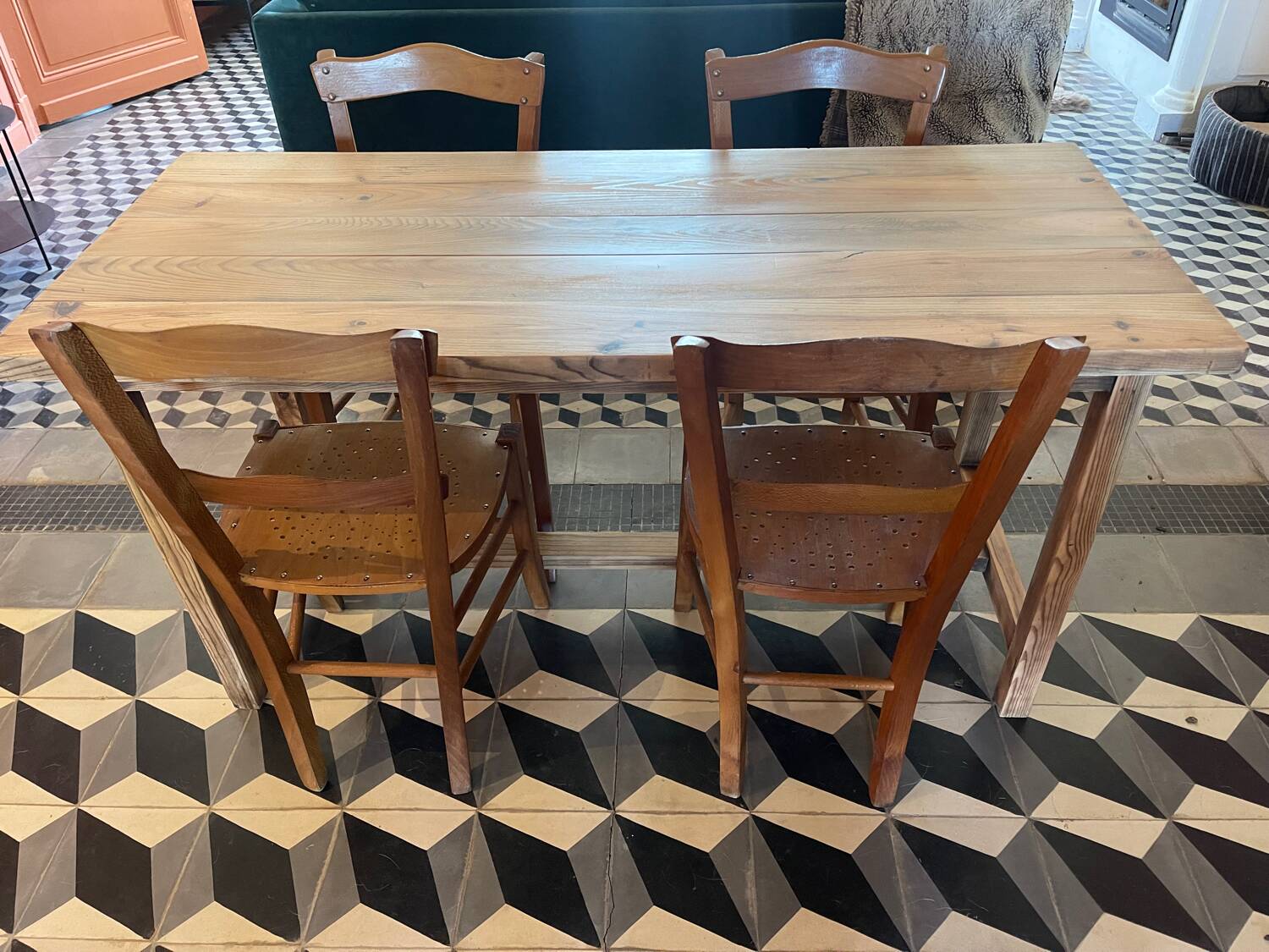 Renovated farmhouse table