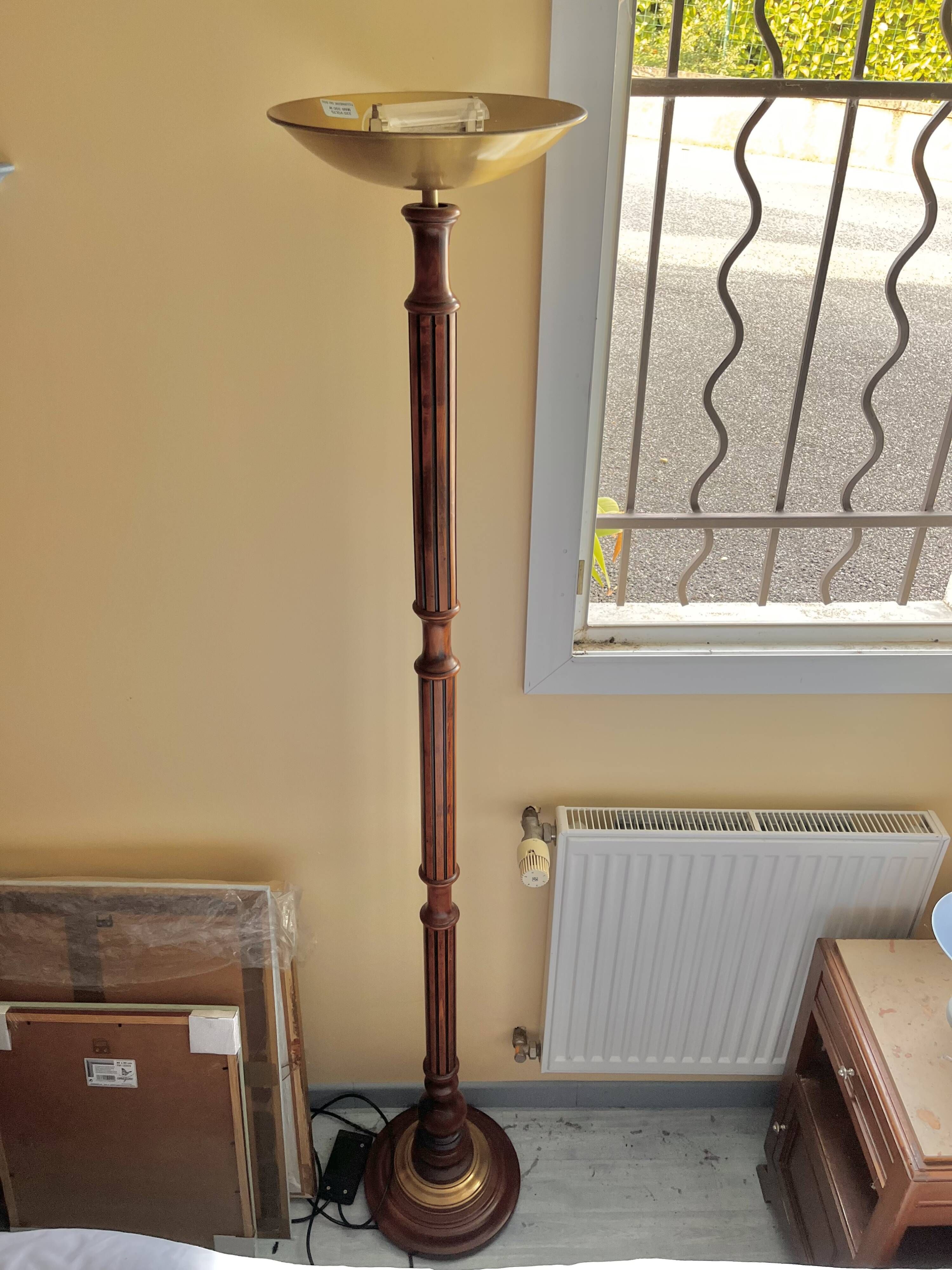 Art Deco halogen floor lamp