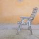Vintage wooden folding garden chair