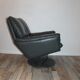 Fauteuil et ottoman cuir Leolux par Axel van Enthoven