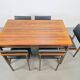 Pali Dining Chairs and Table by Louis van Teeffelen for Wébé, 1960s, Set of 6