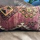 Handmade wool lumbar kilim pillow