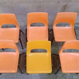 Set of 6 nursery children's chairs
