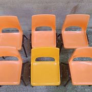 Lot de 6 chaises enfant maternelle