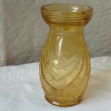 Hyacinth vase in glass molded art deco era