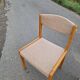 Set of 6 vintage beech chairs to clean or reupholster