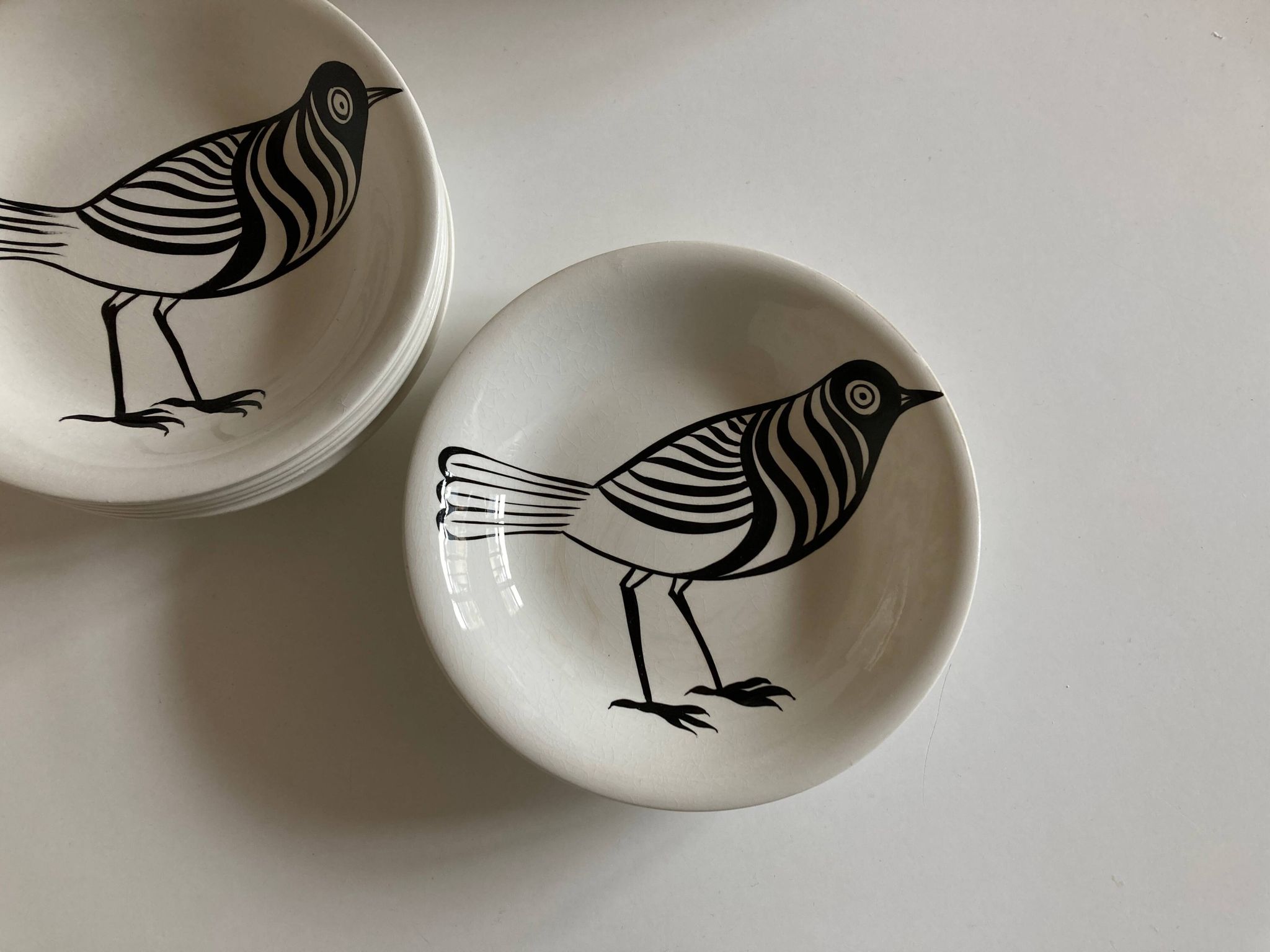 Set of 9 calotte plates by Robert Picault from 1970.