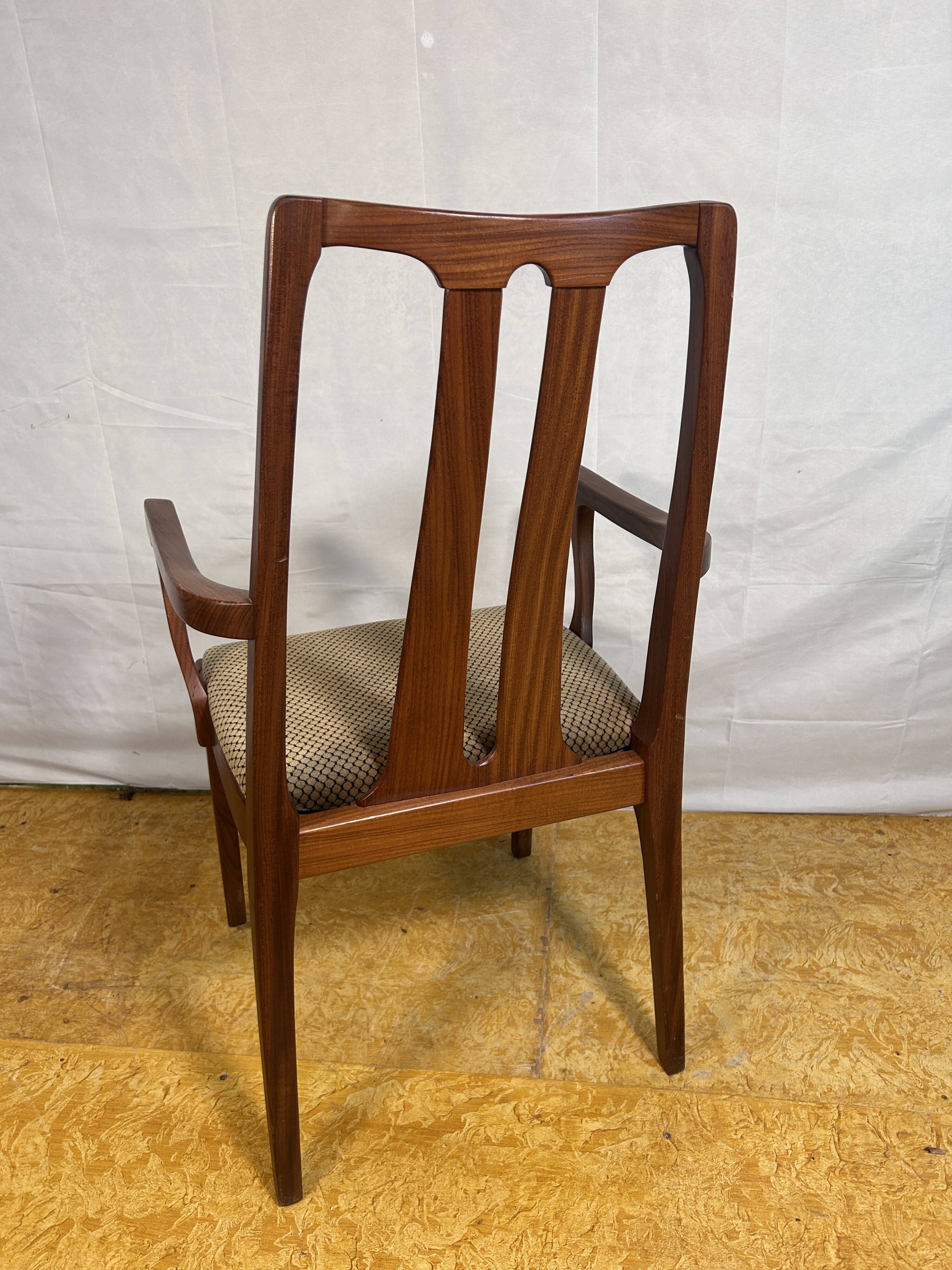 Set of 10 Mid-Century Retro Vintage Teak Afromosia Dining Chairs by Nathan