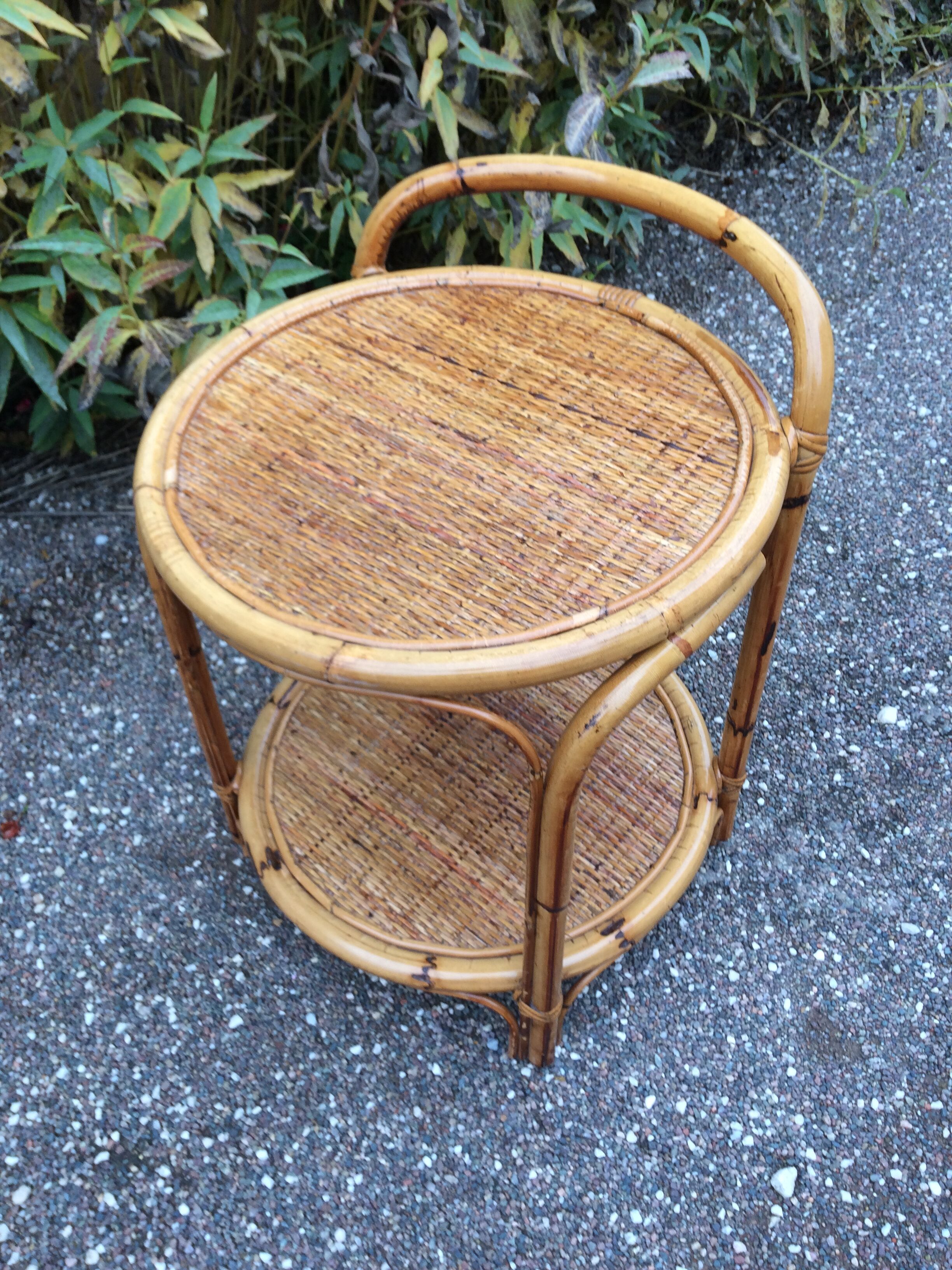 Vintage bamboo dessert - rattan