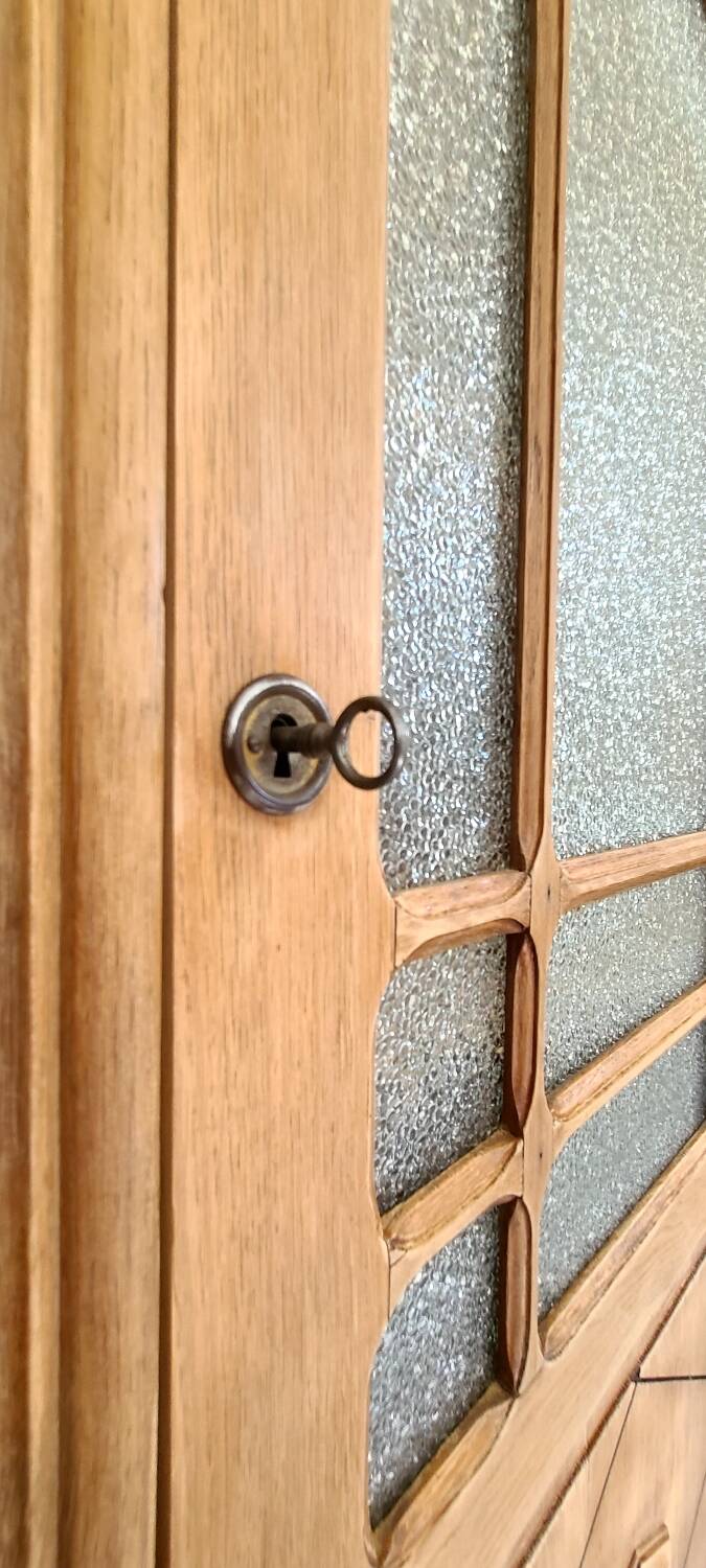 Parisian Art Deco wardrobe Parisian furniture in raw wood