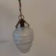 Art Deco chandelier in molded blown glass