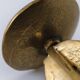Brutalist vintage brass candlestick