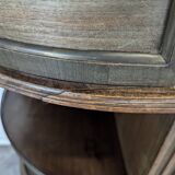 Louis XVI style dessert table in mahogany, late 19th century.