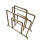 Designer brass magazine rack