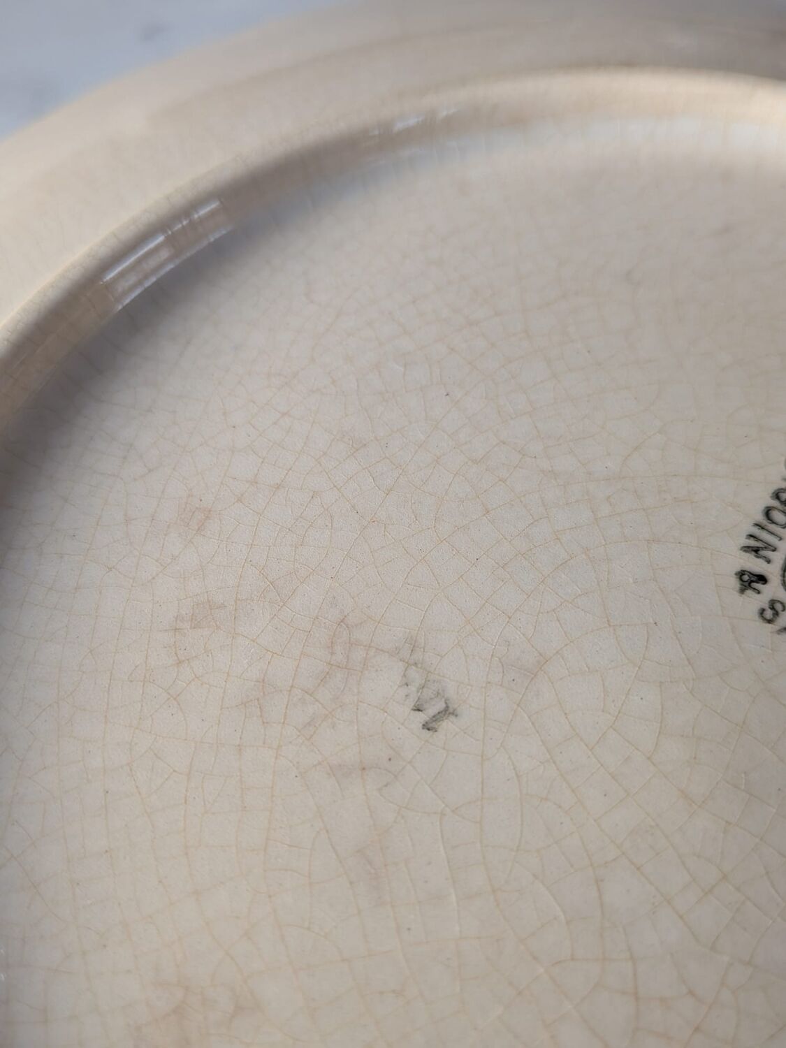 Plate from Digoin Sarreguemines