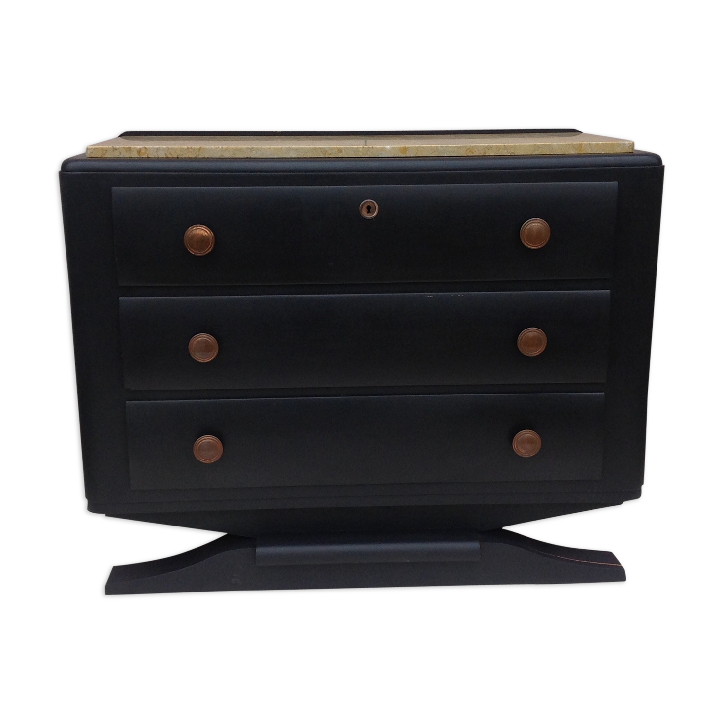 The 1940s with marble top chest of drawers