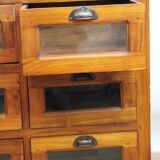 9-drawer chestnut seed box 1960 france