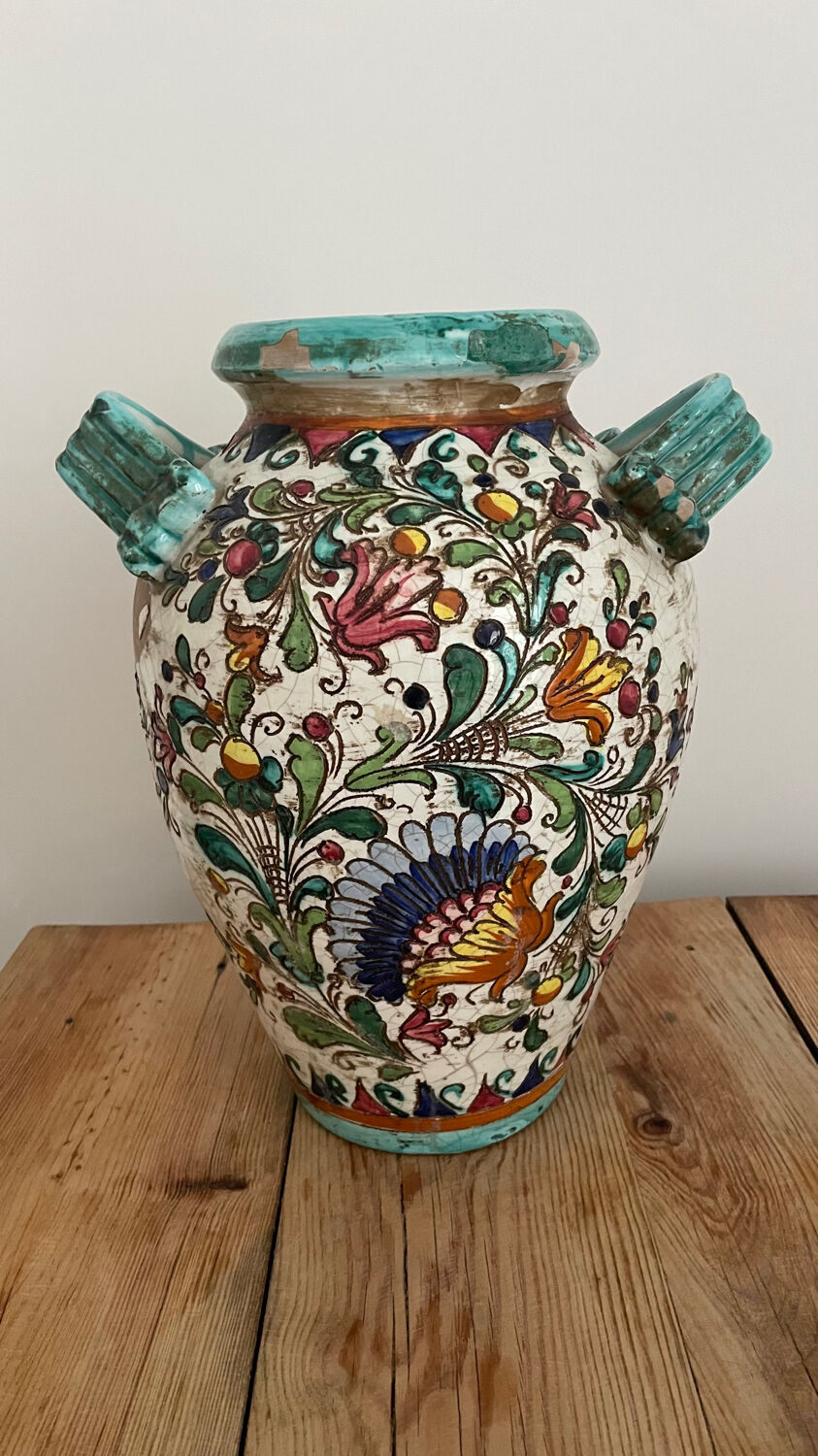 Ceramic amphora vase