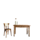 Table with turned legs in solid oak (renovated)