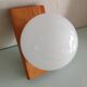 White opaline opaline wall lamp Scandinavian style / vintage 60s-70s