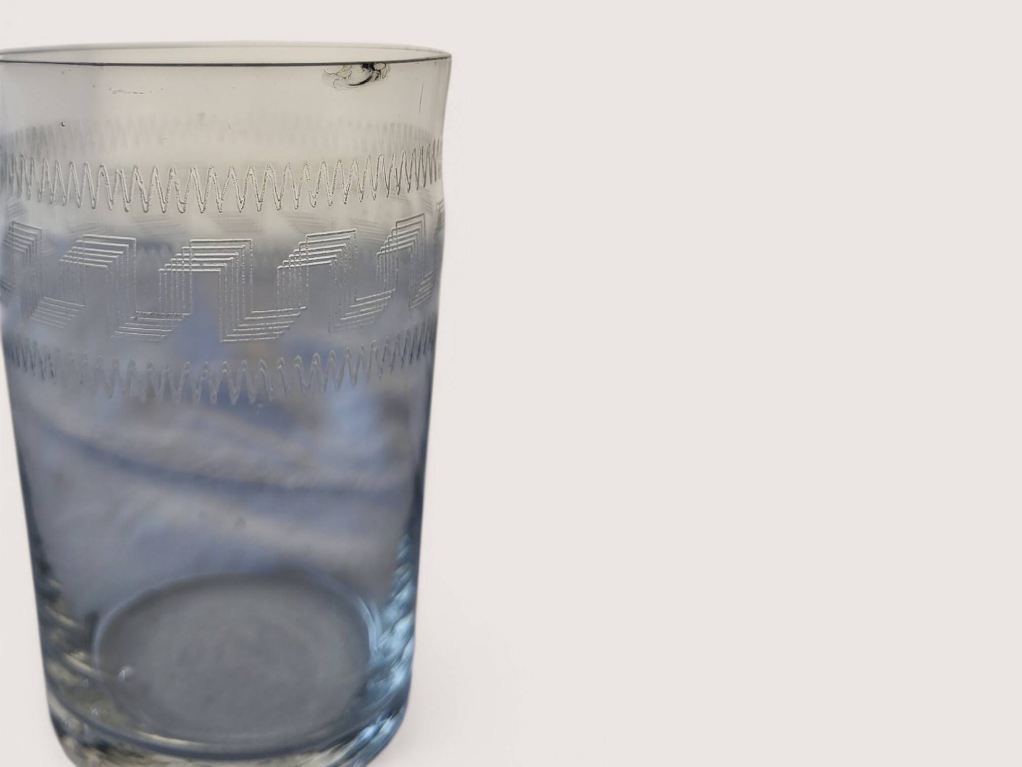 7 decorative Greek-style water glasses