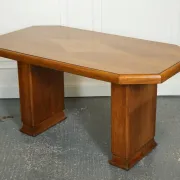 Vintage Art Deco Dining Table in Walnut