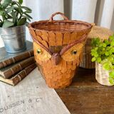 Vintage “owl” basket