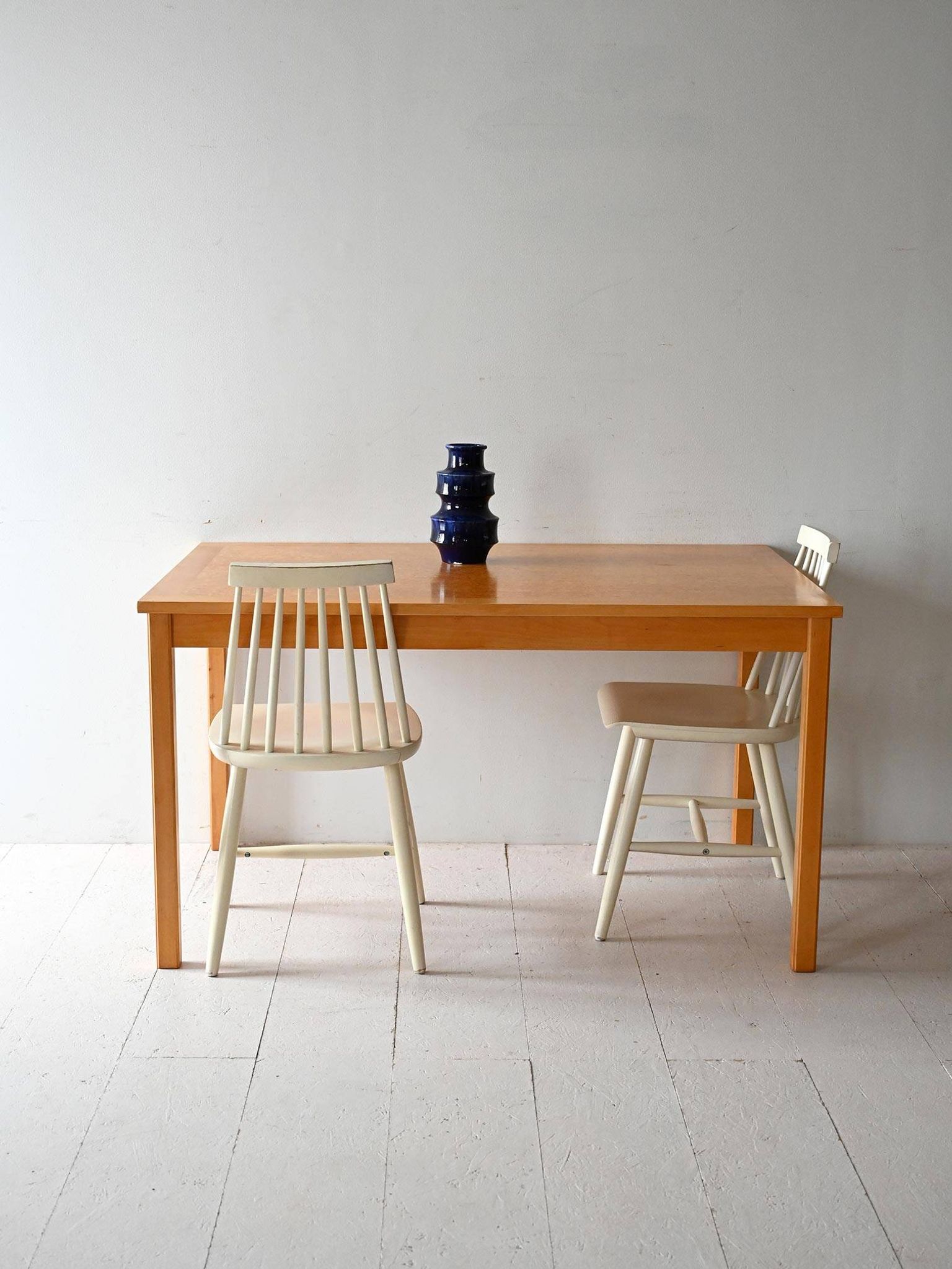 Vintage Scandinavian birch table by Skaraborgs