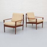 Danish Model PJ56 armchair by Grete Jalk for Poul Jeppesen 1960s