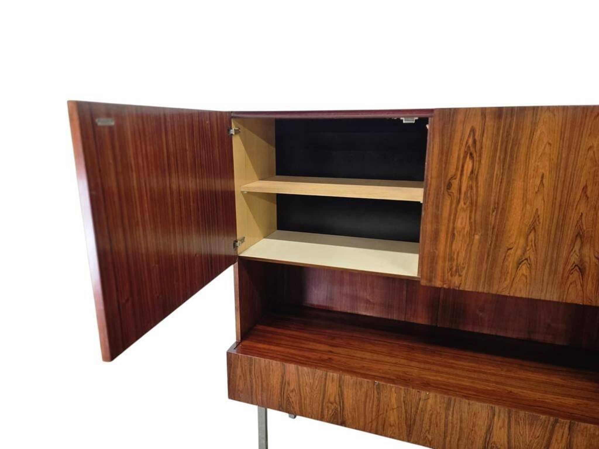 Cabinet vintage en palissandre / bar / meuble mural