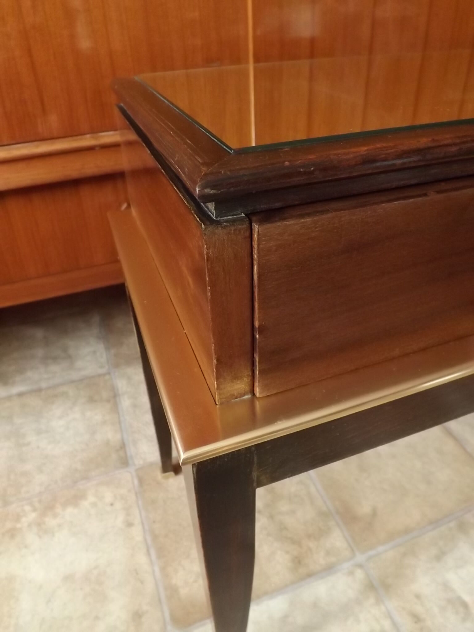 1940 Art Deco Mahogany Nightstand