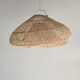 Small rattan lampshade in the shape of a braided hat