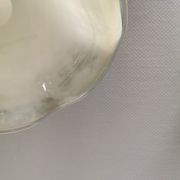 Pendant lamp in multicolored glass. Probably Danish or Swedish from 1970s