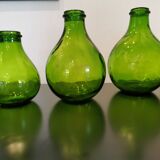 3 pressed glass jars from Italy