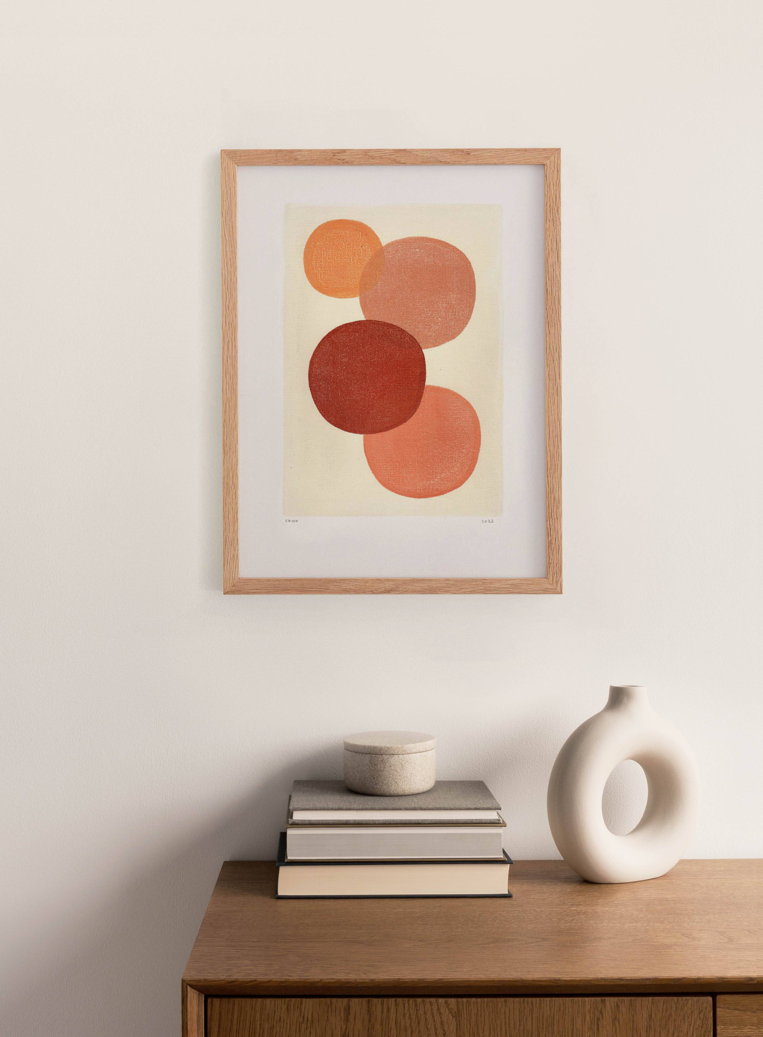 Abstract painting 30x40cm painting H270 signed Eawy