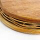 Mother-of-pearl and rattan tray