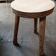 Solid wood stool round legs Aéro-gummed dp 0523081