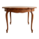 Round extendable oak dining table