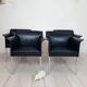 Quatre fauteuils de Matteo Grassi cuir années 1990/2000