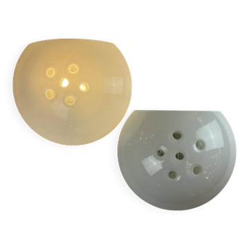 Murano Wall Lamps in the Style of Carlo Nason for Mazzega, Italy, 1980s